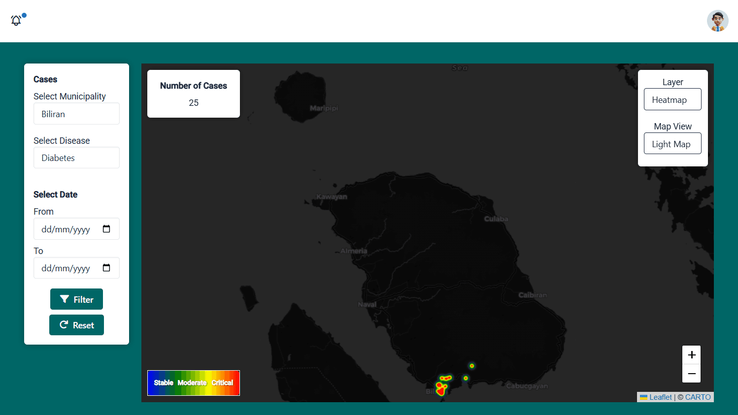 Heat Mapping of Various Health Cases in Biliran Province — image 2 of 5